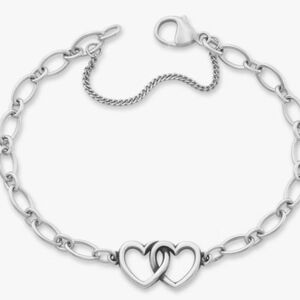 James Avery Two Hearts Together Charm Bracelet